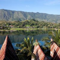 samosir island in lake toba indonesia